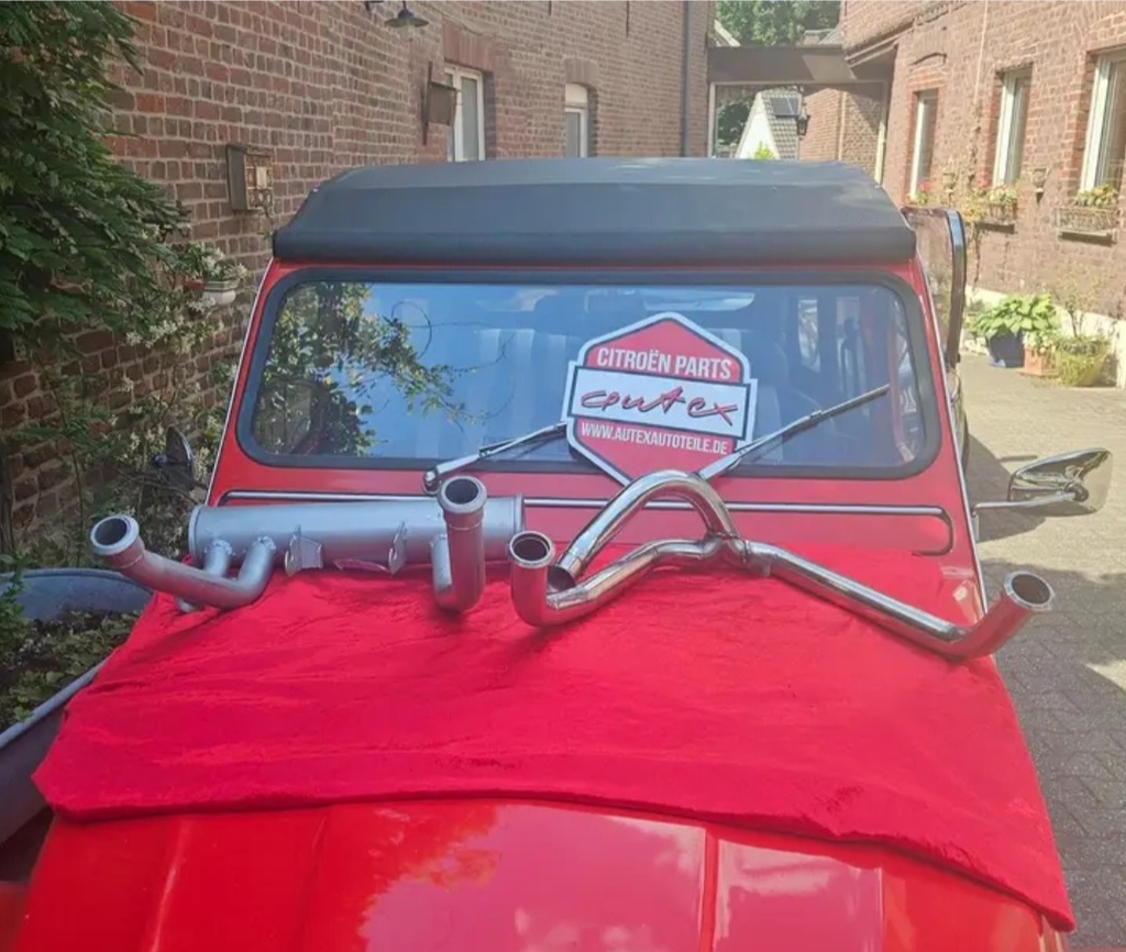 Sprotauspuff ohne TÜV Y-Verteiler