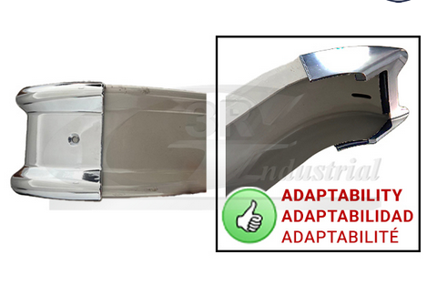 Stoßstangenecke hinten Chrom