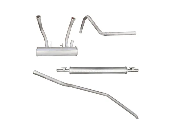 Schalldämpferanlage (4-teilig) mit Montagesatz und Haltern